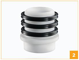 Step 2: Install the shaft seal and lock collar